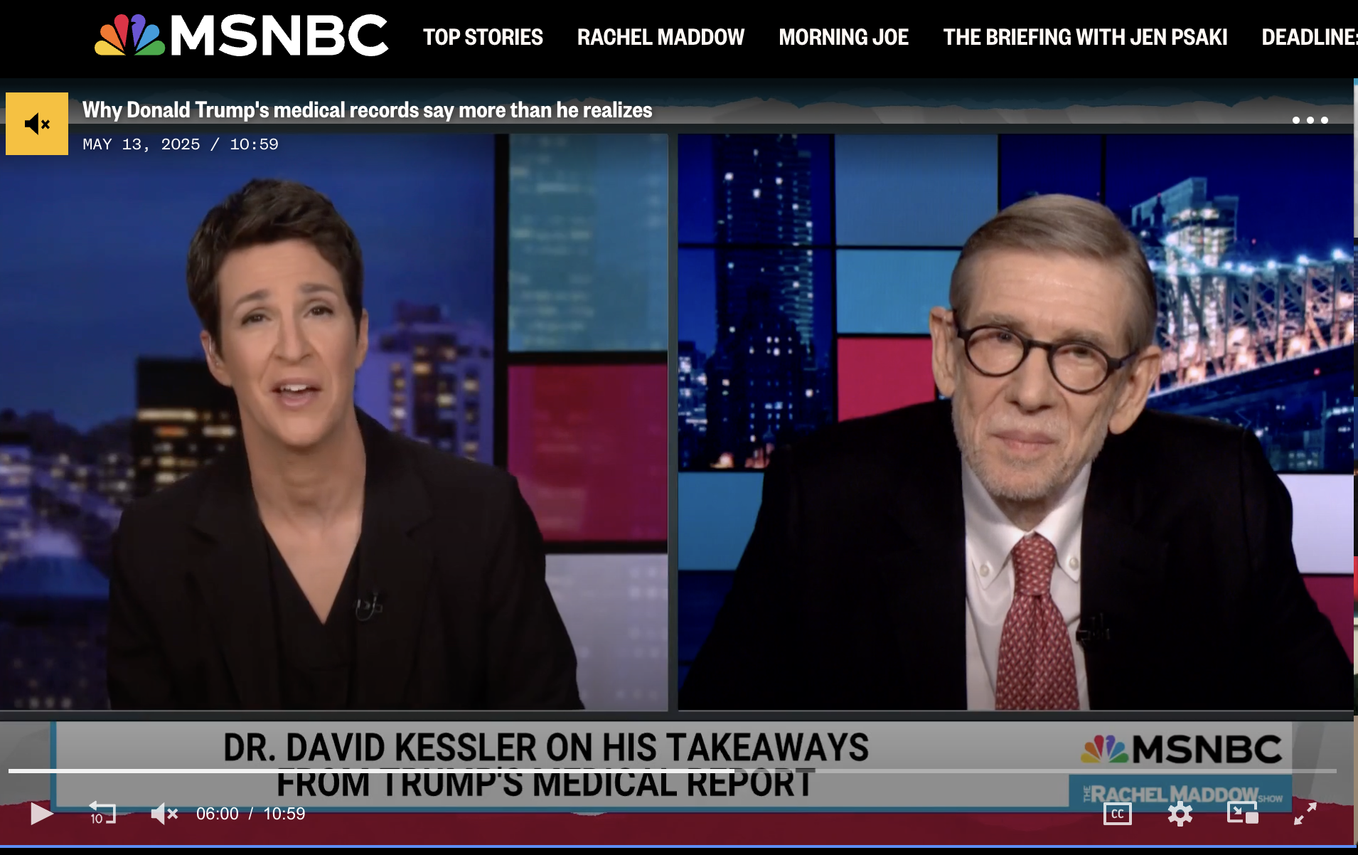 Dr. David Kessler / Rachel Maddow - MSNBC